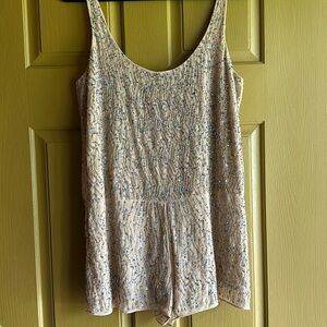 Zara Slouchy Sequins Romper S